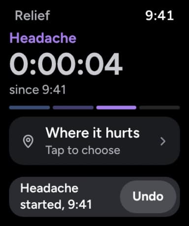 Headache just started, with Undo