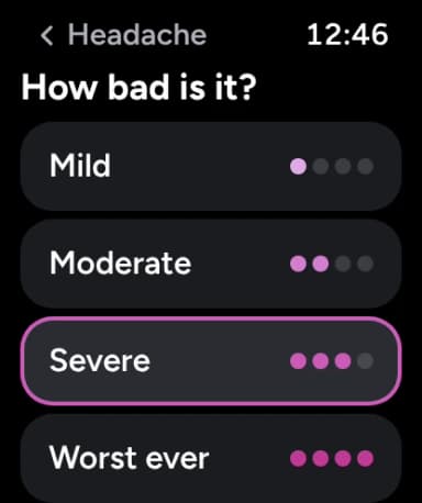 How bad is it? Mild, Moderate, Severe or Worst ever, with Severe picked