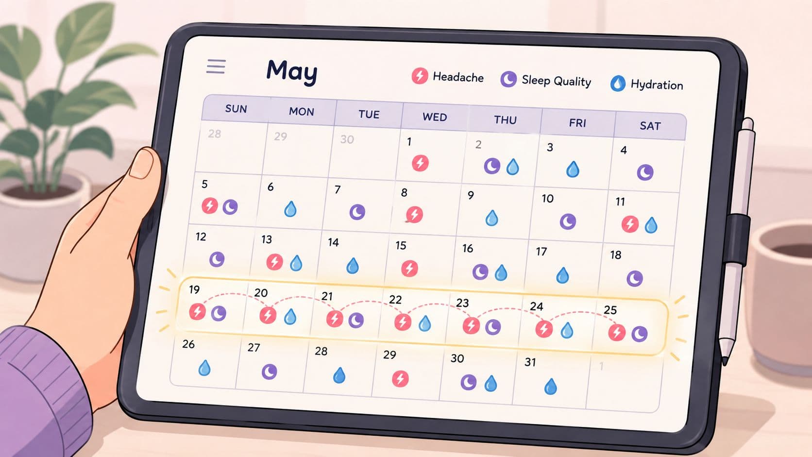 Screenshot from https://example.com/screenshots/migraine-forecast-app-risk-window.png